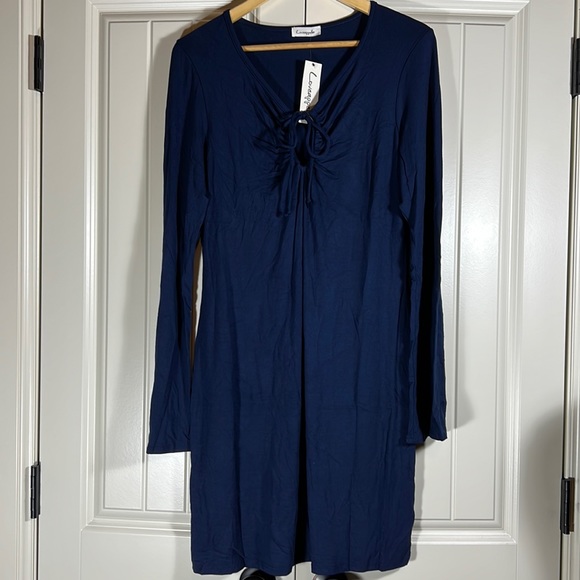 Loveappella Keyhole Long Sleeve Dress - Women’s XL - Picture 2 of 7